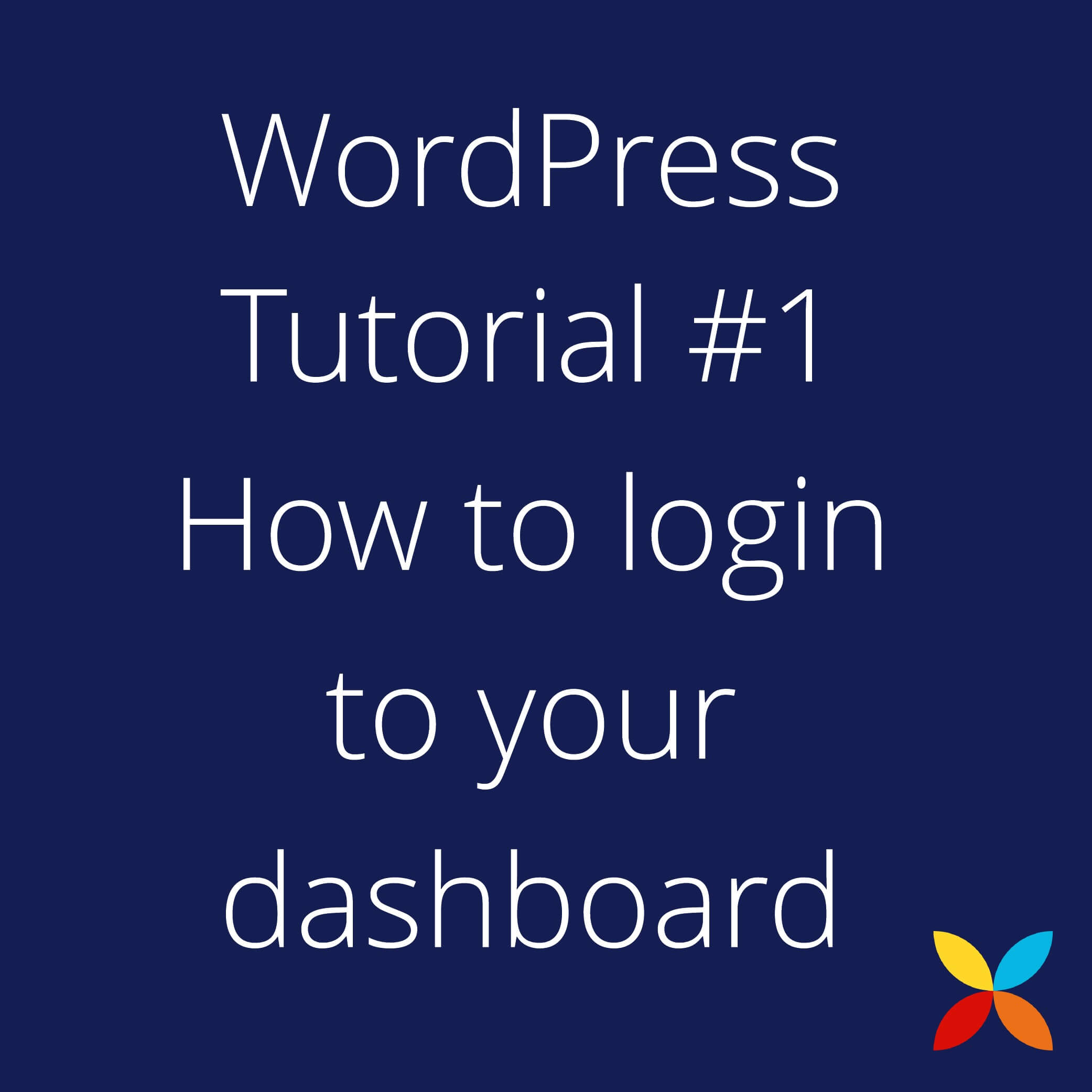 WordPress- How to login to your dashboard